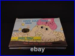 Rare NOS 1990s Russ Good Luck Troll Rings Lot Of 20 Store Display Vintage