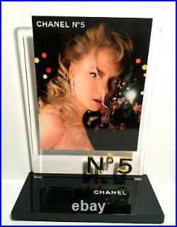 Rare! Nicole Kidman Chanel No 5 Store Counter Display 3D Gold Advertising