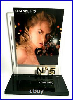 Rare! Nicole Kidman Chanel No 5 Store Counter Display 3D Gold Advertising