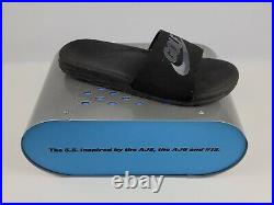 Rare Nike Jordan Melo 5.5 Metal Store Shoe Display stand Silver & Blue Mint cond