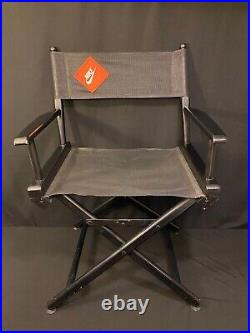 Rare Nike Shoes Advertising Directors Chair Display Black Orange Logo Jordan