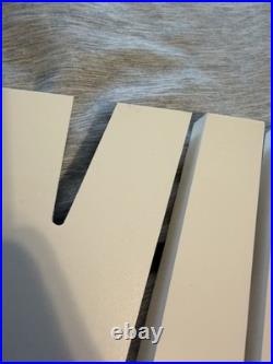 Rare Nike White Store Display Sign Logo Advertising Collectible, Great for Decor
