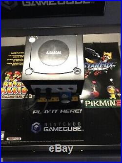 Rare Nintendo Gamecube Video Game Console Store Display Kiosk Interactive