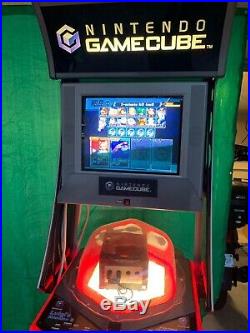 Rare Nintendo Gamecube Video Game Console With Lights Store Display Kiosk. Lock