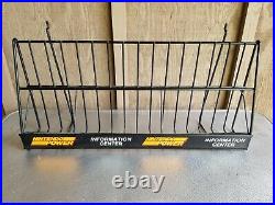 Rare Nintendo Power Magazine Rack Store Display 80' 90' Metal Sign