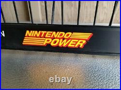 Rare Nintendo Power Magazine Rack Store Display 80' 90' Metal Sign