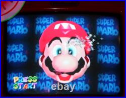 Rare Nintendo STORE DISPLAY RED TV CRT KB Toy Kiosk Sign Shelf Demo Cabinet N64