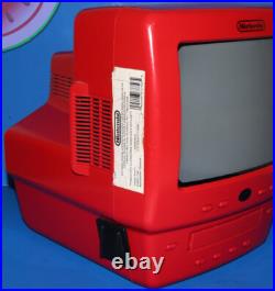 Rare Nintendo STORE DISPLAY RED TV CRT KB Toy Kiosk Sign Shelf Demo Cabinet N64