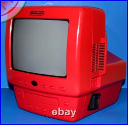 Rare Nintendo STORE DISPLAY RED TV CRT KB Toy Kiosk Sign Shelf Demo Cabinet N64
