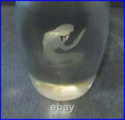 Rare ONDINE MERMAID PERFUME FACTICE Large Store Display Art Glass Bottle 18