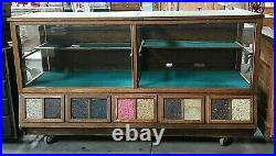 Rare Oak Sherer Country Store Showcase / Humidor with a Seed Cab. Display, 1920's