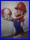 Rare Official Large Super Mario with mushroom store display standee Nintendo