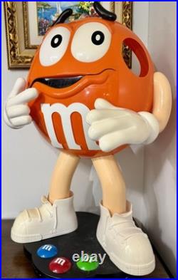 Rare Orange M&M Candy Store Shop Display Stand Life Size