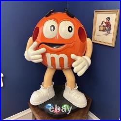 Rare Orange M&M Candy Store Shop Display Stand Life Size FREE SHIPPING