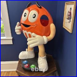 Rare Orange M&M Candy Store Shop Display Stand Life Size FREE SHIPPING
