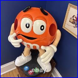 Rare Orange M&M Candy Store Shop Display Stand Life Size FREE SHIPPING