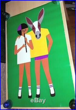 Rare Orig. Vtg Poster FREDUN SHAPUR for CREATIVE PLAYTHINGS 1971 MCM