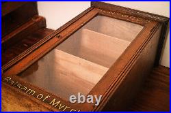 Rare Original Hanford's Balsam Myrrh Medicine Advertising Store Display Cabinet