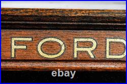 Rare Original Hanford's Balsam Myrrh Medicine Advertising Store Display Cabinet