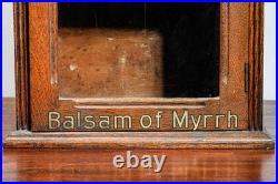 Rare Original Hanford's Balsam Myrrh Medicine Advertising Store Display Cabinet