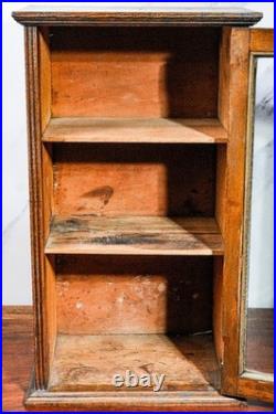 Rare Original Hanford's Balsam Myrrh Medicine Advertising Store Display Cabinet Rare Original Hanford's Balsam Myrrh Medicine Advertising Store Display Cabinet