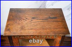 Rare Original Hanford's Balsam Myrrh Medicine Advertising Store Display Cabinet