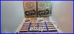 Rare Pair Vintage Star Blade NOS Store Display Variant 4 for 10 Cents Full