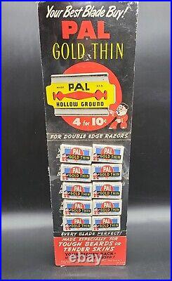 Rare Pal Hollow Ground Razor Countertop Store Display from 30's-40's