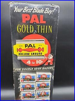 Rare Pal Hollow Ground Razor Countertop Store Display from 30's-40's