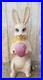 Rare Paper Mache Pulp Store Display Lighted Bunny Rabbit Easter Decor Lg 36 Vtg