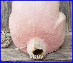 Rare Paper Mache Pulp Store Display Lighted Bunny Rabbit Easter Decor Lg 36 Vtg