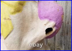 Rare Paper Mache Pulp Store Display Lighted Bunny Rabbit Easter Decor Lg 36 Vtg