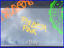 Rare Pink By Victoria Secret Store Display Plexiglass Dog University Sign B