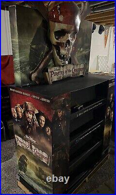 Rare Pirates Of The Caribbean At Worlds End 2007 DVD Release Store Display Rack