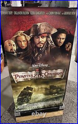 Rare Pirates Of The Caribbean At Worlds End 2007 DVD Release Store Display Rack