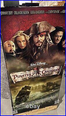 Rare Pirates Of The Caribbean At Worlds End 2007 DVD Release Store Display Rack