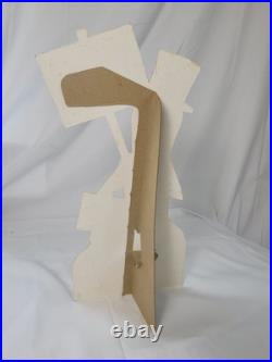 Rare Planter Peanuts Cardboard Store Display Sign with Mr Peanut Petey Planter