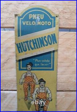 Rare Plaque De Propreté Hutchinson tôle no plaque émaillée bidon huile garage