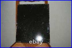 Rare Plaque Emaillee Bombee La Meuse Bieres Email Japy