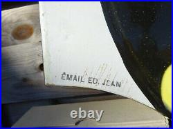 Rare Plaque émaillée ancienne Disques Phonographe TSF Pick Ups PATHé Ed. Jean