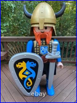 Rare Playmobil Viking 2003 Vintage Giant Full Size 5 Ft Store Display