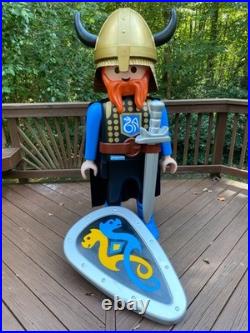 Rare Playmobil Viking 2003 Vintage Giant Full Size 5 Ft Store Display
