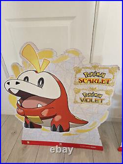 Rare Pokemon Violet Scarlet Nintendo Switch Standee Advertisement Store Display