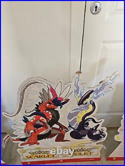 Rare Pokemon Violet Scarlet Nintendo Switch Standee Advertisement Store Display