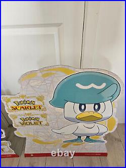 Rare Pokemon Violet Scarlet Nintendo Switch Standee Advertisement Store Display