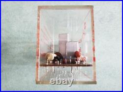 Rare RCA Victor Space Age Sealed Circuitry Lucite Display Box 1964
