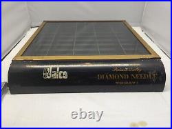 Rare RECORD PLAYER NEEDLE STORE DISPLAY Vintage WALCO Case ADVERTISEMENT