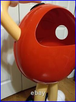 Rare! Red M&M Candy Character Promo Store Display 42 Tall, On Wheels