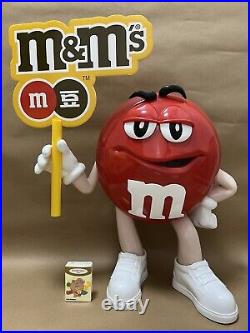 Rare Red M&M figure, Large Candy Store Display, not dispenser, toy, figurine