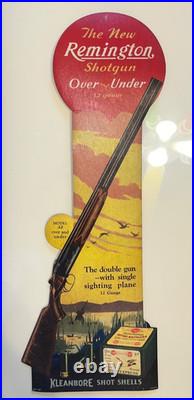 Rare Remington Kleanbore Over/Under Shotgun Cardboard Die-Cut Store Display